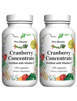 Cranberry concentraat 700mg, 100 capsules (2 Pack - � 16,25 p.st.)